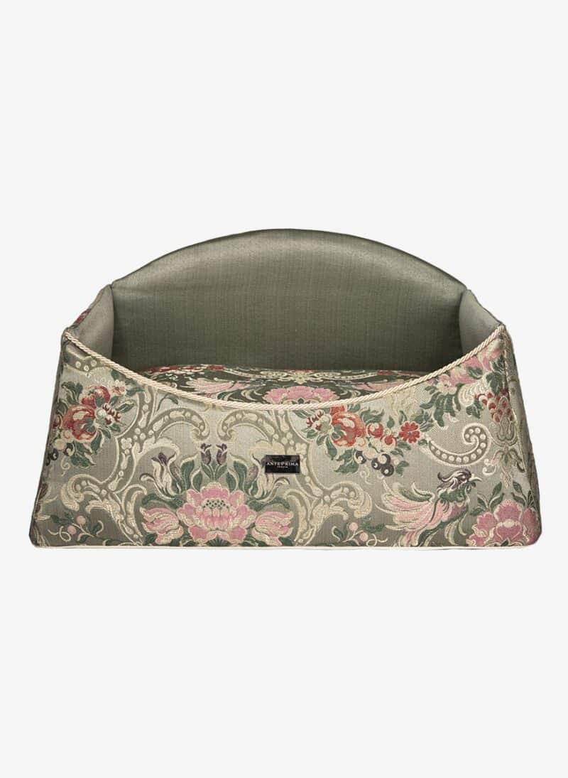 Siena Olive Damask Dogbed anteprima venetian dogbed