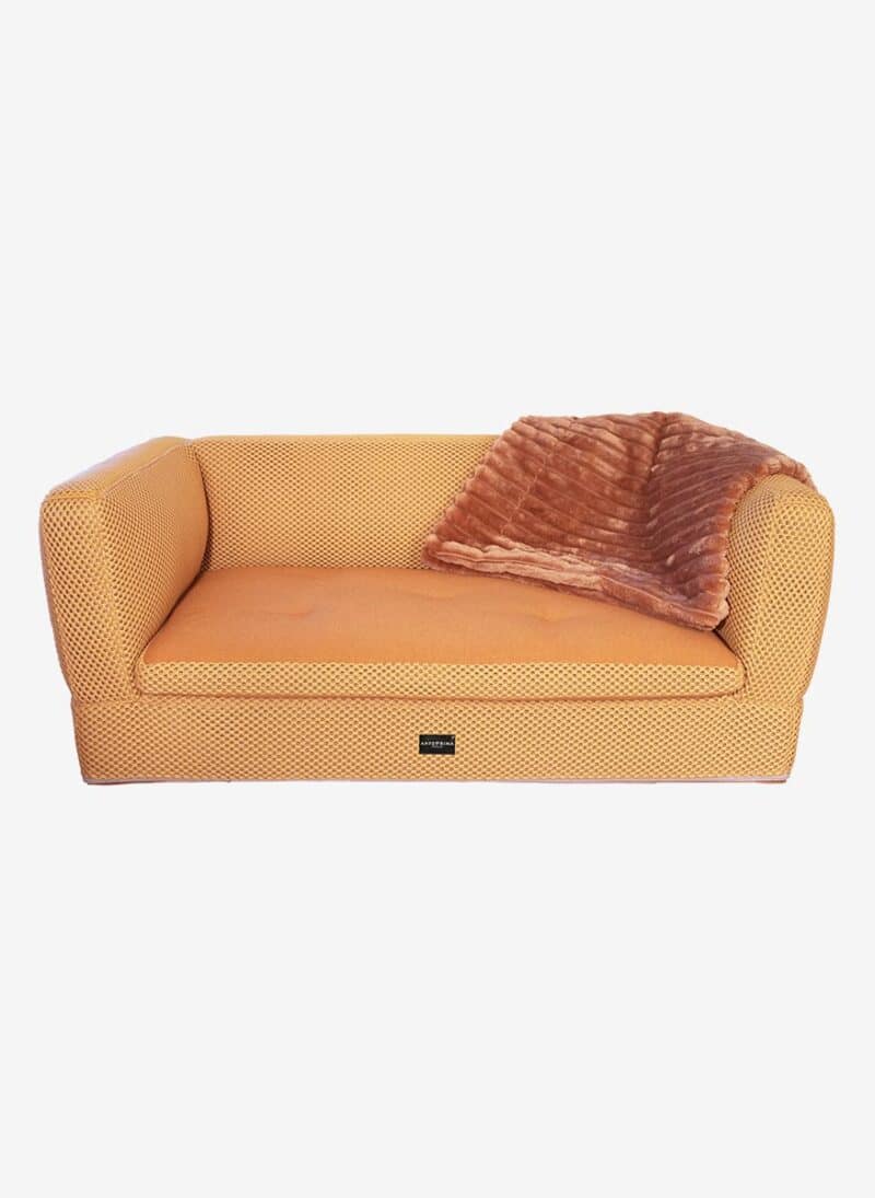 Luxury Dog Sofa Torino Mustard - Image 3