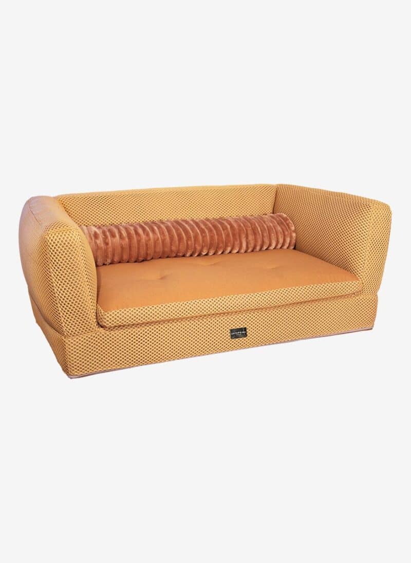 Luxury Dog Sofa Torino Mustard - Image 4