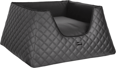 quilted leather upscale dog beds Capri anteprima dog beds collection